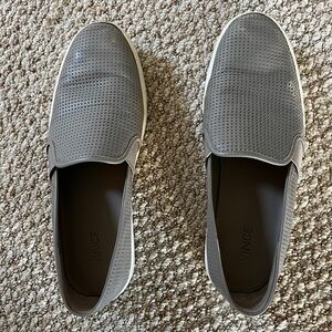 Vince Blair Grey Perforated Women’s Loafers